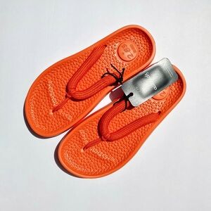 NWT Allbirds Flip Flops Sugar Zeffers Sandals Size 7 Orange